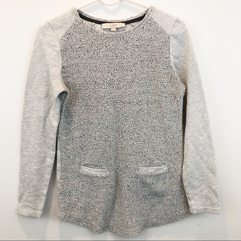 Loft Gray Sweatshirt XS
